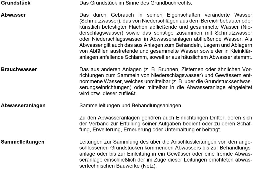 Bild 1 Entwässerungssatzung des Zweckverbandes Lollar-Staufenberg