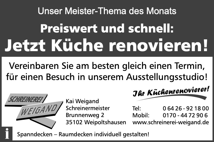 Schreinerei_Weigand_Kuechenrenovierung