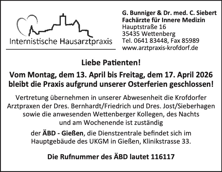 Praxis_Bunniger_Betriebsferien_KW14