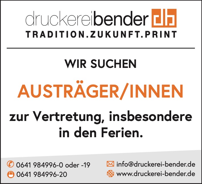 Bender_Austraeger-Vertretungen_gesucht