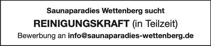 Saunaparadies_Reinigungskraft_KW19