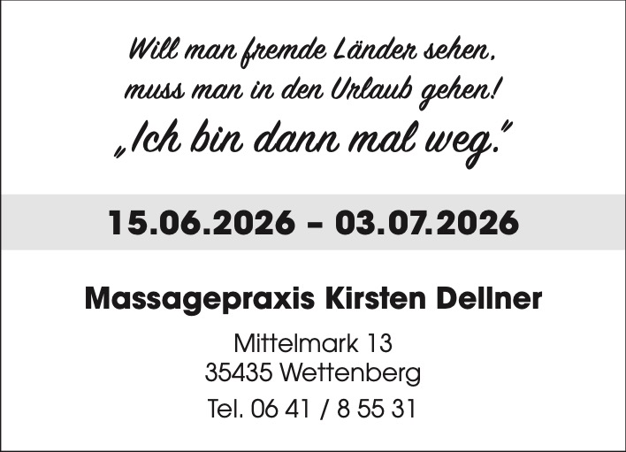 Dellner_Massagepraxis_Urlaub_KW24