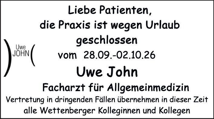 Uwe_John_Praxisurlaub_KW38